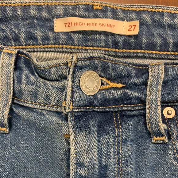 721 HIGH RISE RIPPED SKINNY WOMEN'S JEANS - Picture 2 of 5